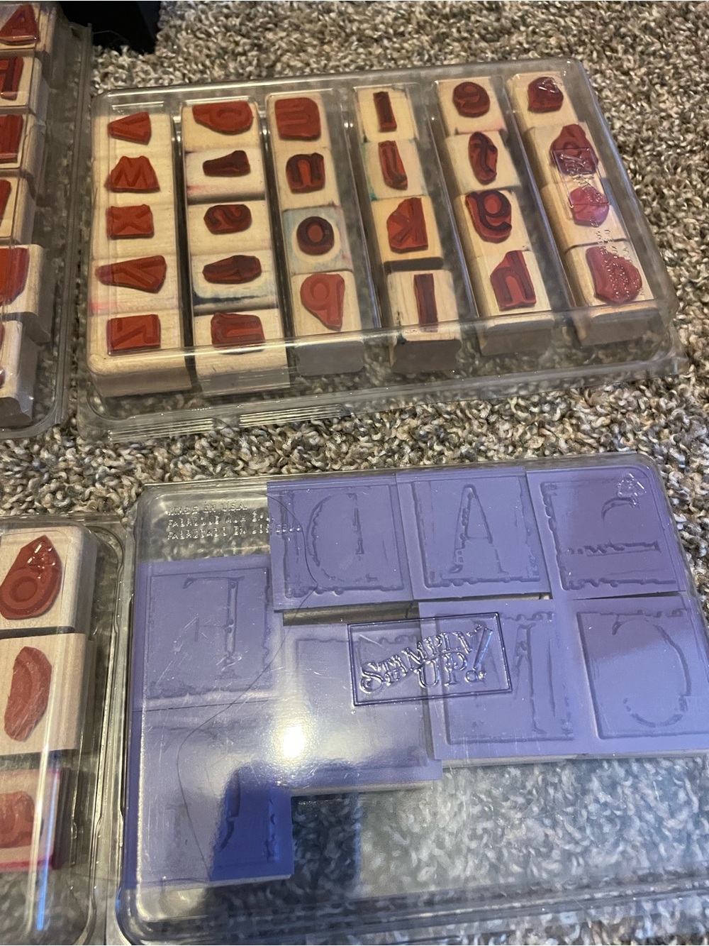 Wooden Alphabet & Number Stamp Sets. - Picture 6 of 6